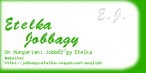 etelka jobbagy business card